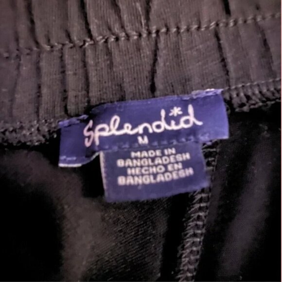 Splendid Black Drawstring Jogger Pants- Size M (Soft Lounge & Casual Streetwear) - Picture 7 of 7